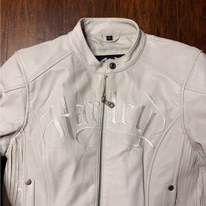 Harley-Davidson Women's Off-White Leather Jacket